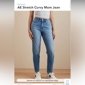 American Eagle Curvy Mom Jeans (Short)